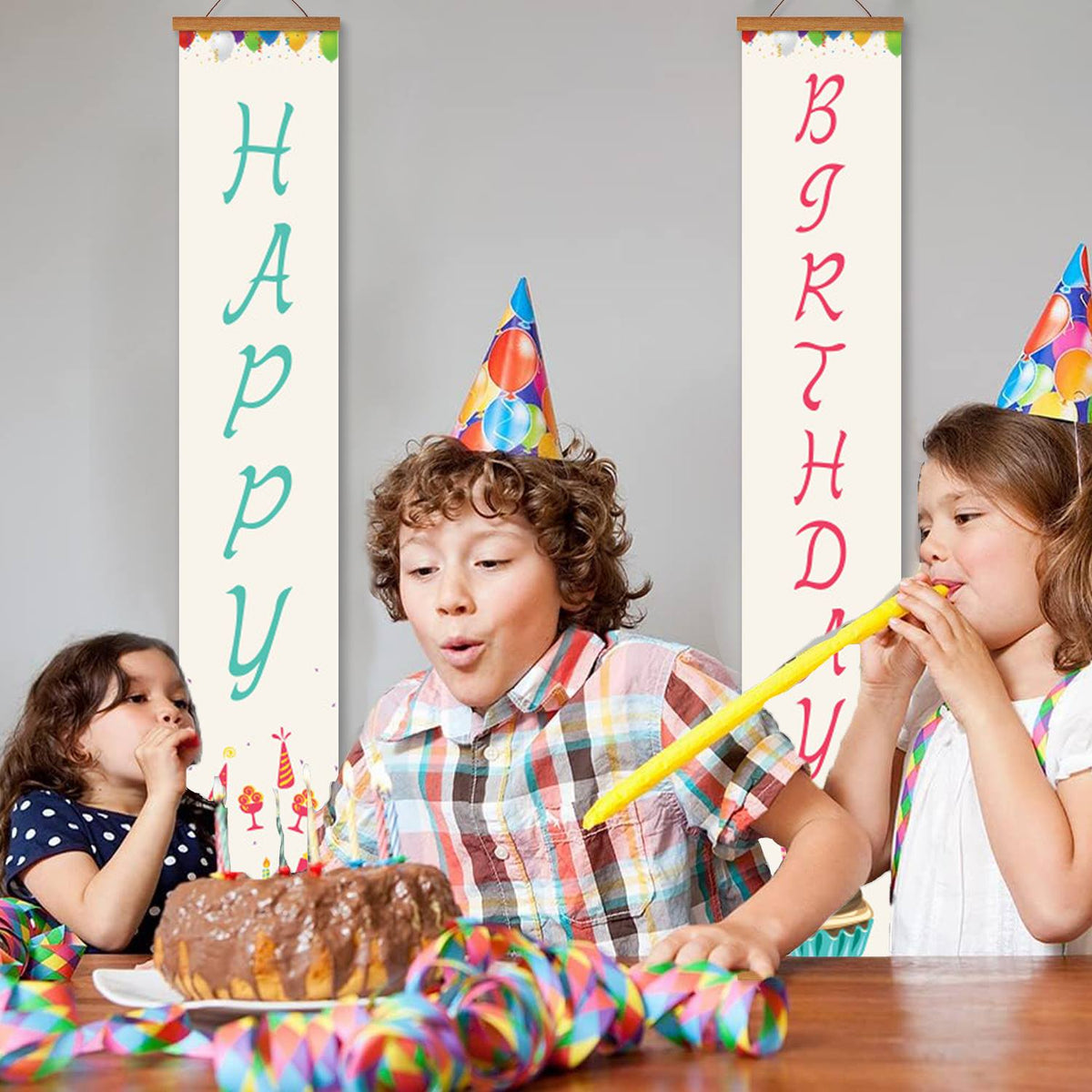 White Birthday Cake (Paint by Numbers Door Banners)