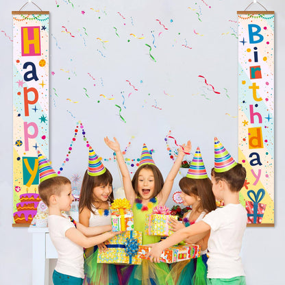 Colourful Birthday Cake (Paint by Numbers Door Banners)