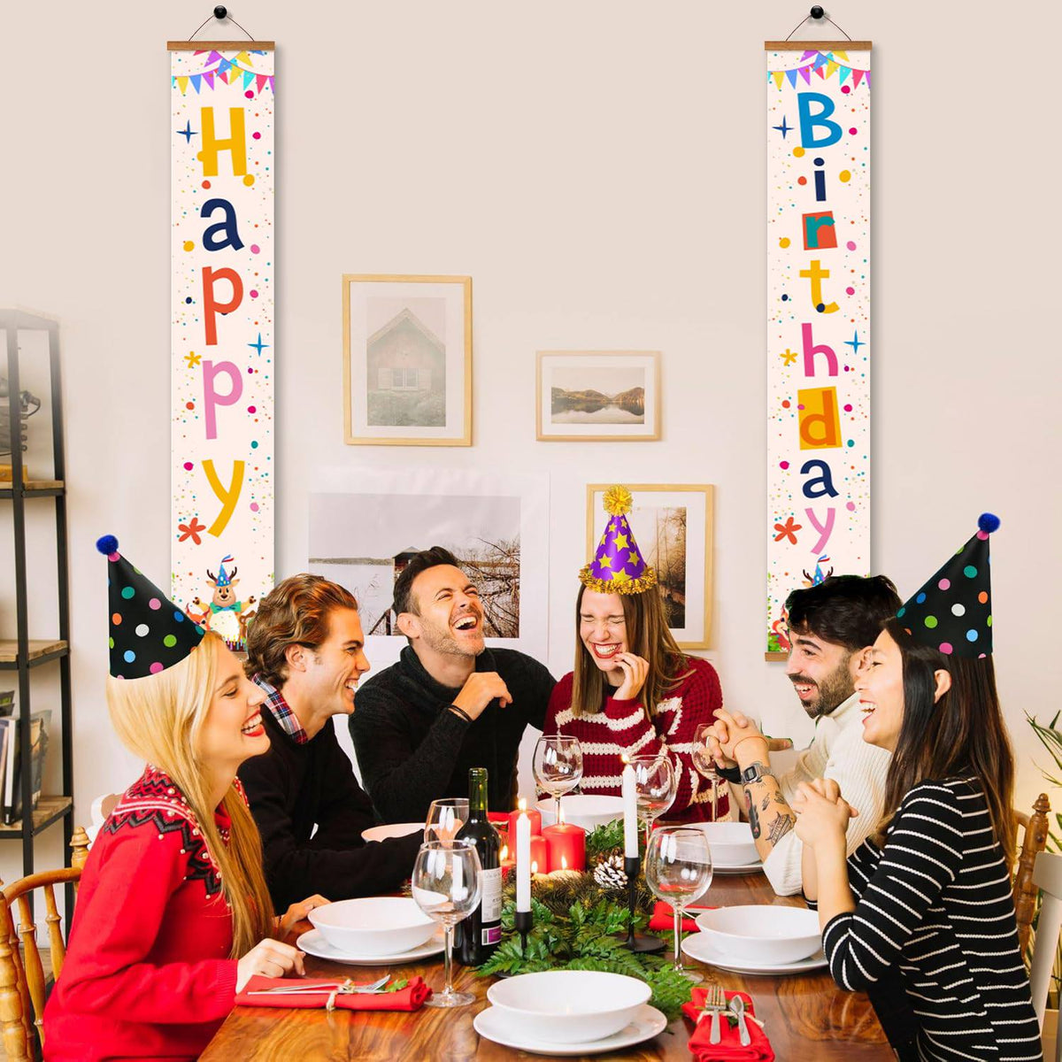 Candy Happy Birthday (Paint by Numbers Door Banners)