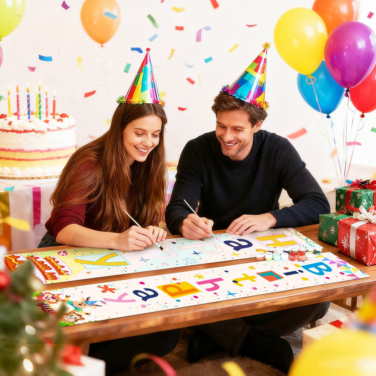 Candy Happy Birthday (Paint by Numbers Door Banners)