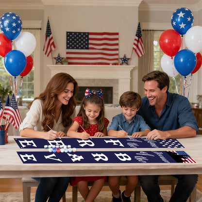 Home of the Free Starry Welcome (Paint by Numbers Door Banners)