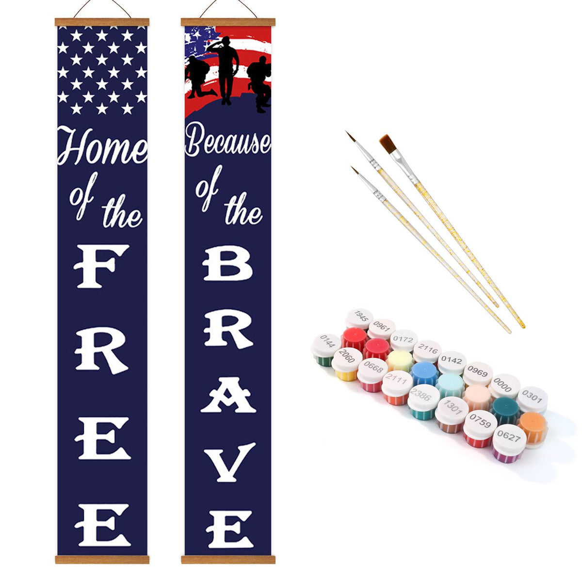 American Flag Freedom (Paint by Numbers Door Banners)