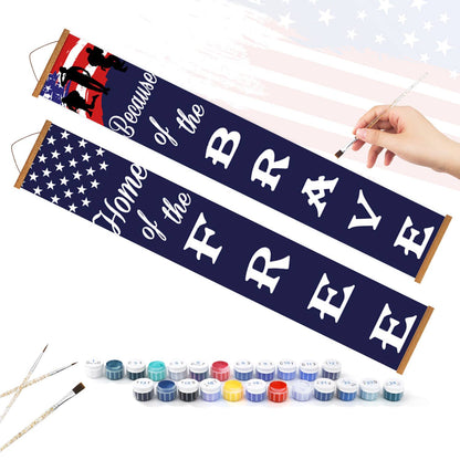 American Flag Freedom (Paint by Numbers Door Banners)