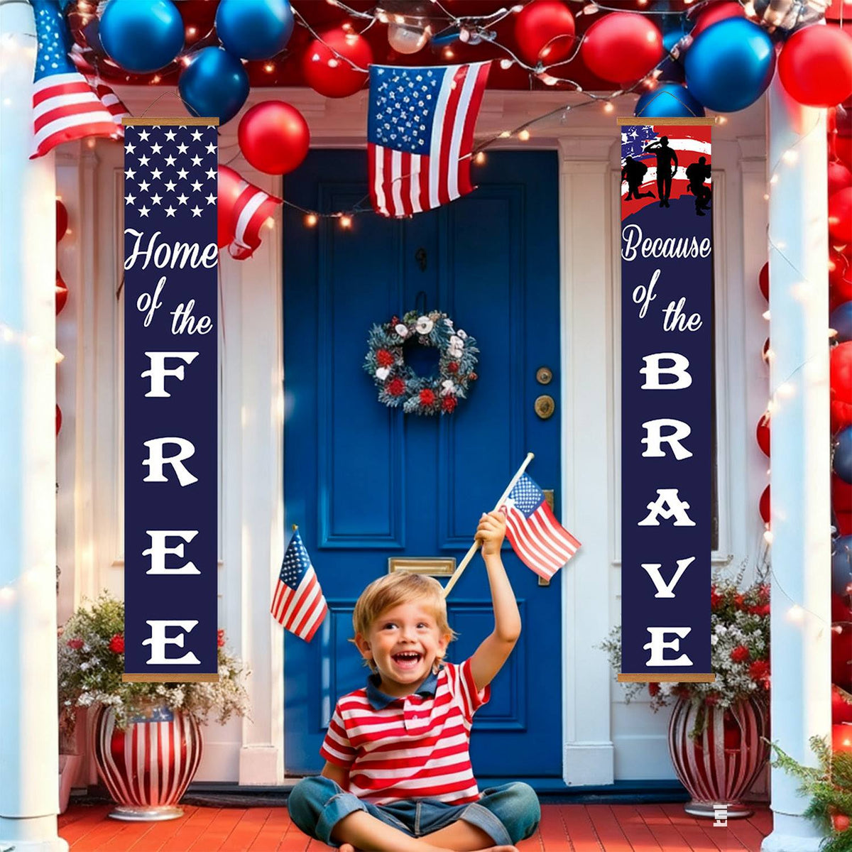 American Flag Freedom (Paint by Numbers Door Banners)