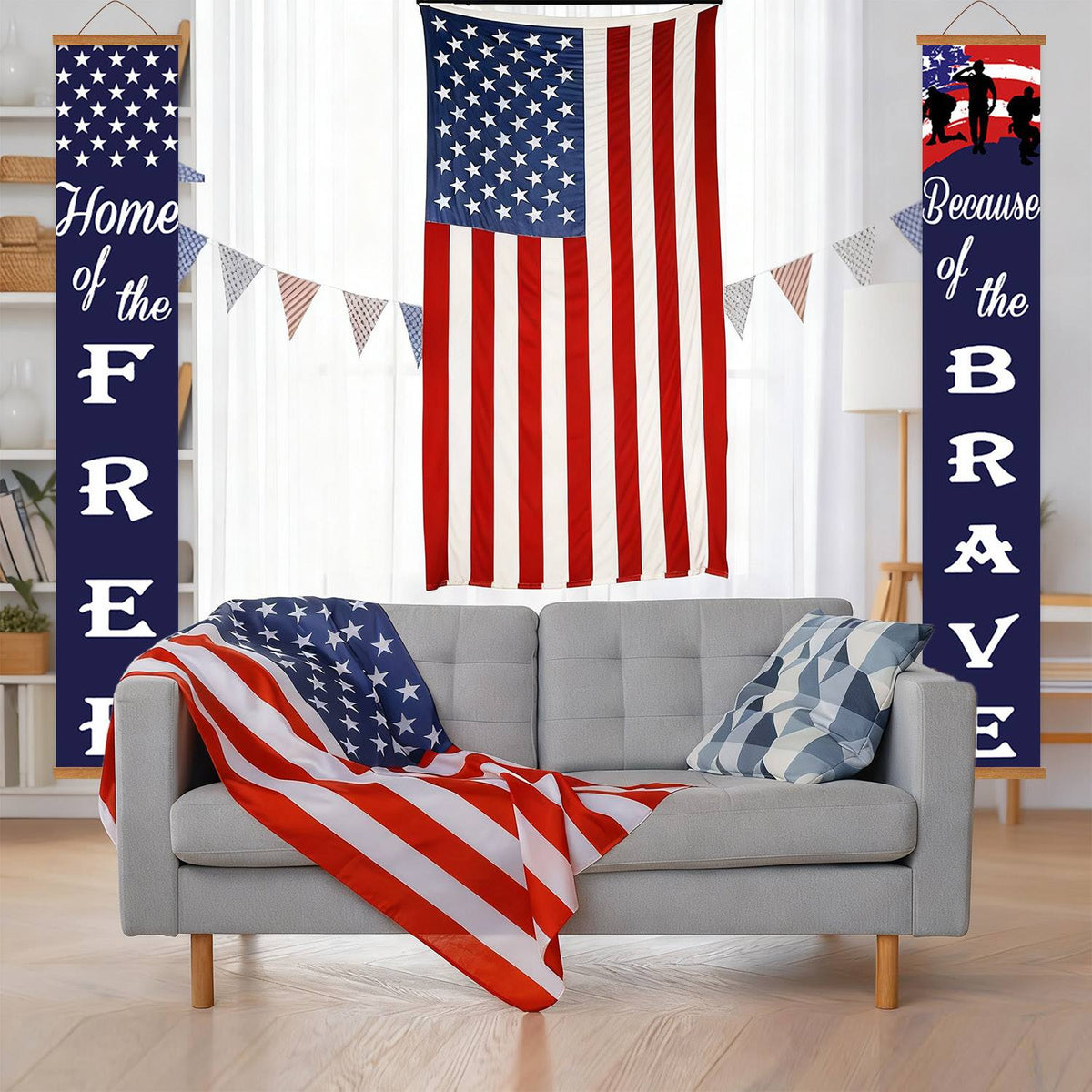 American Flag Freedom (Paint by Numbers Door Banners)