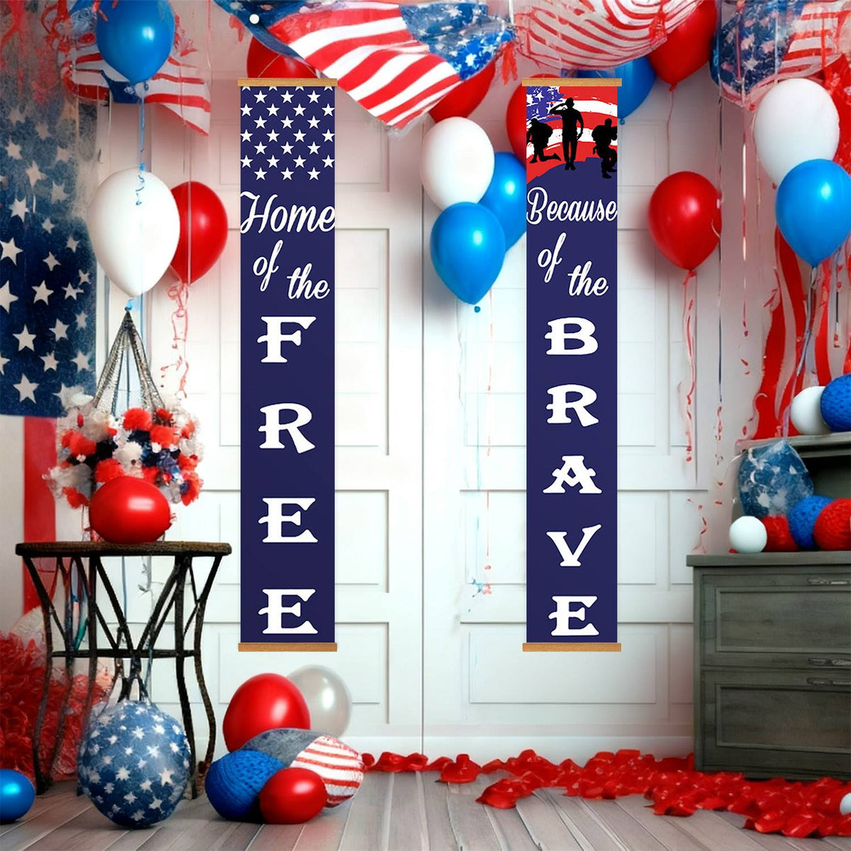 American Flag Freedom (Paint by Numbers Door Banners)