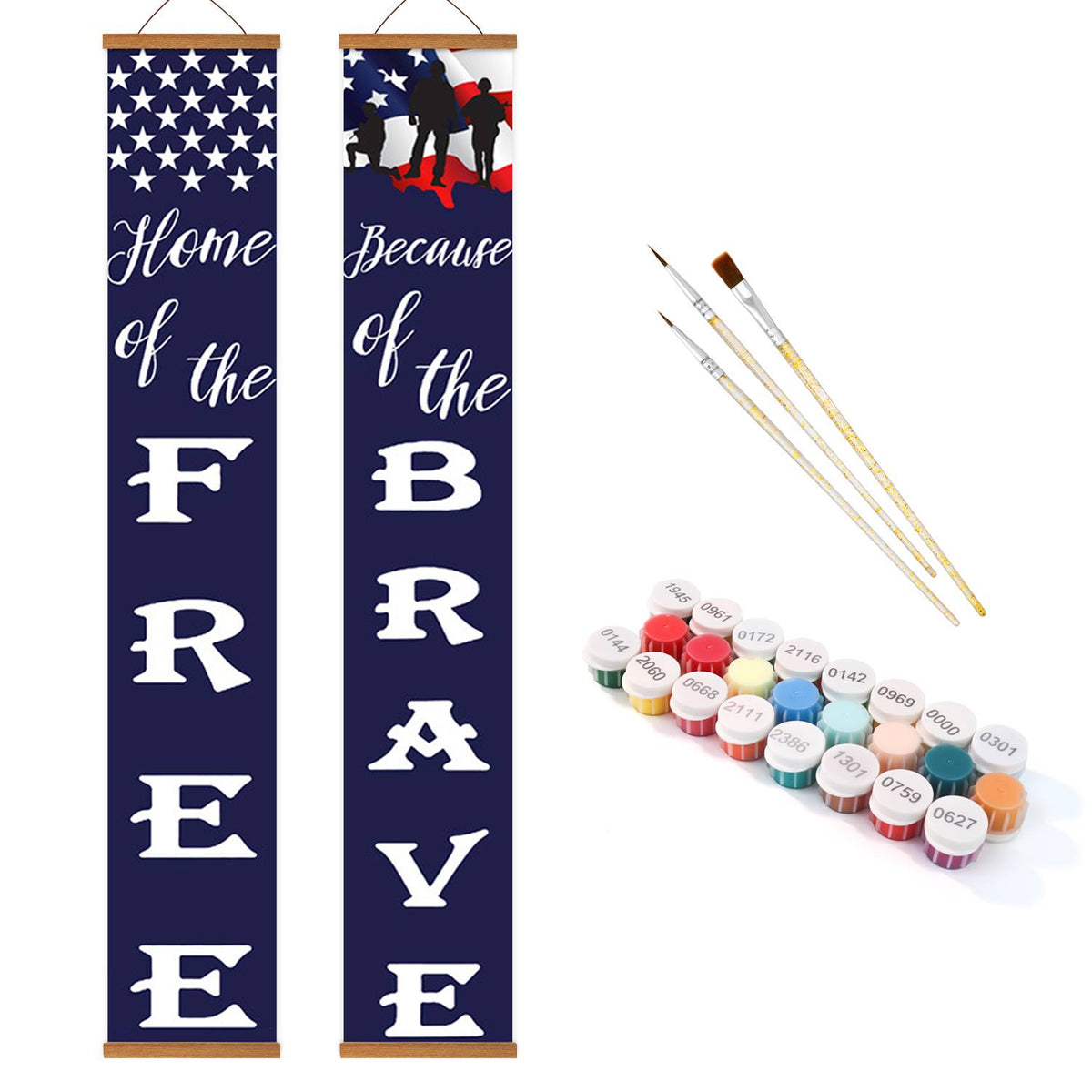 Home of the Free Classic (Paint by Numbers Door Banners)