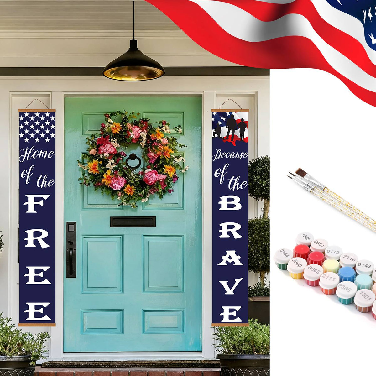 Home of the Free Classic (Paint by Numbers Door Banners)