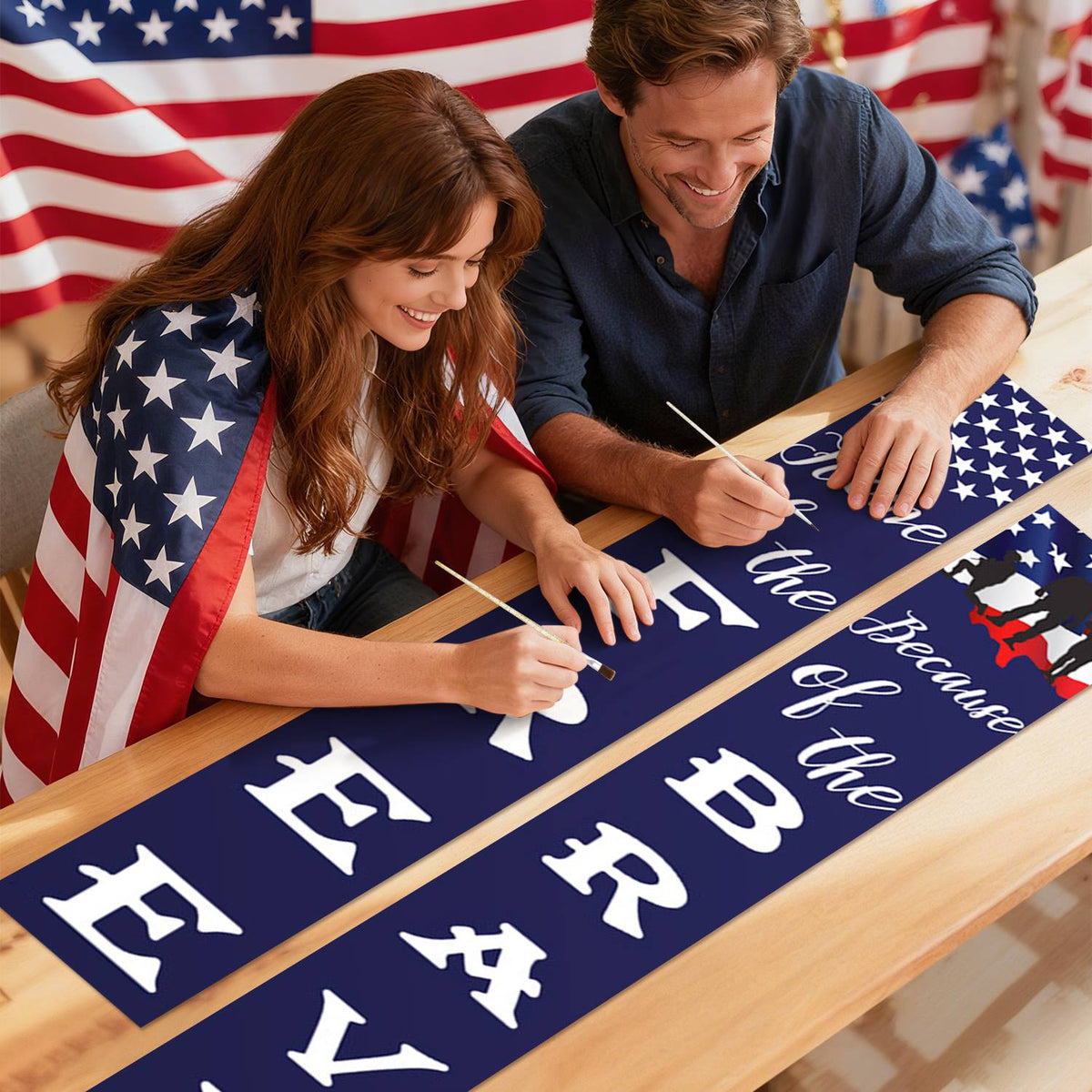 Home of the Free Classic (Paint by Numbers Door Banners)