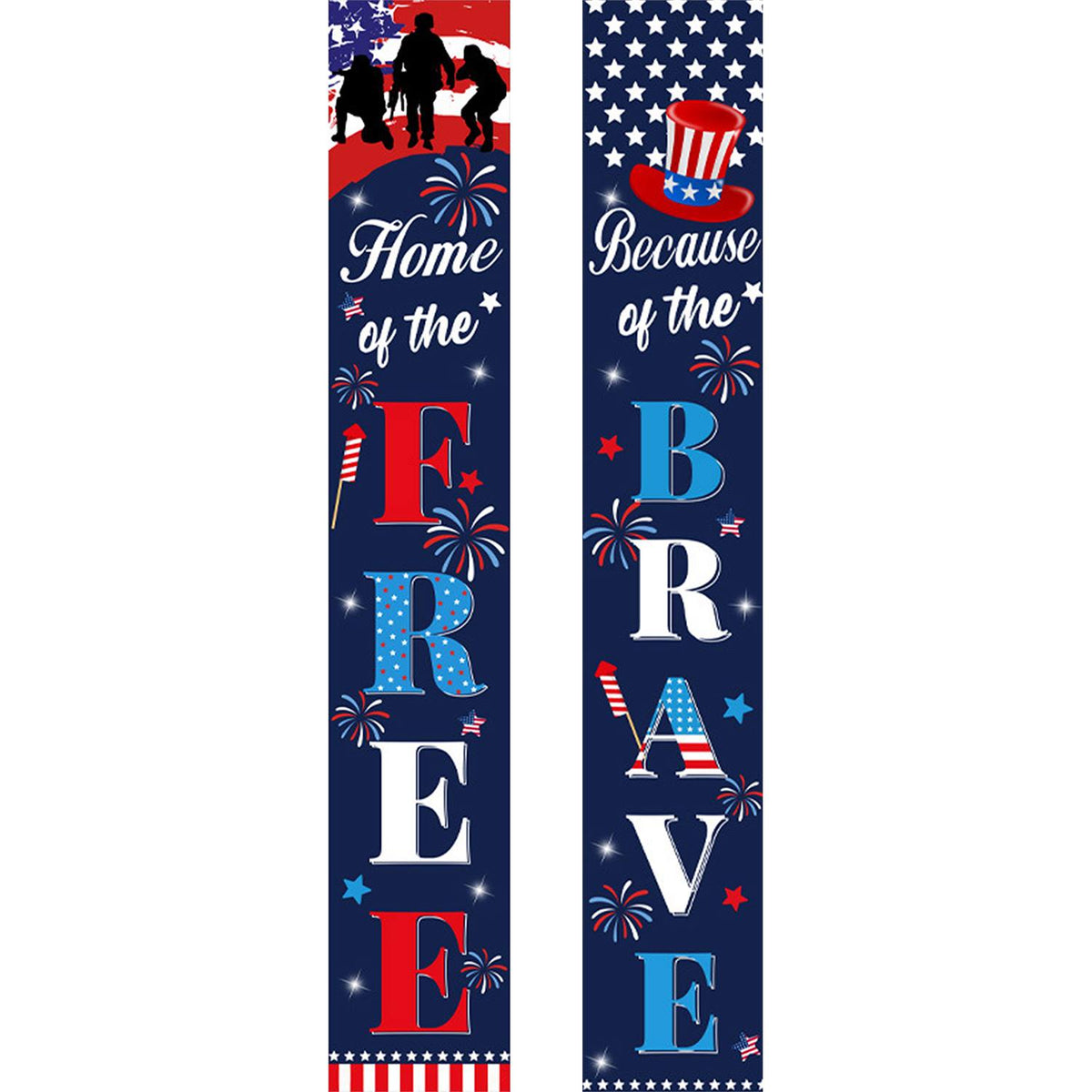 Stars and Stripes Freedom (Paint by Numbers Door Banners)
