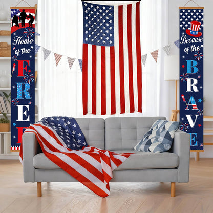 Stars and Stripes Freedom (Paint by Numbers Door Banners)