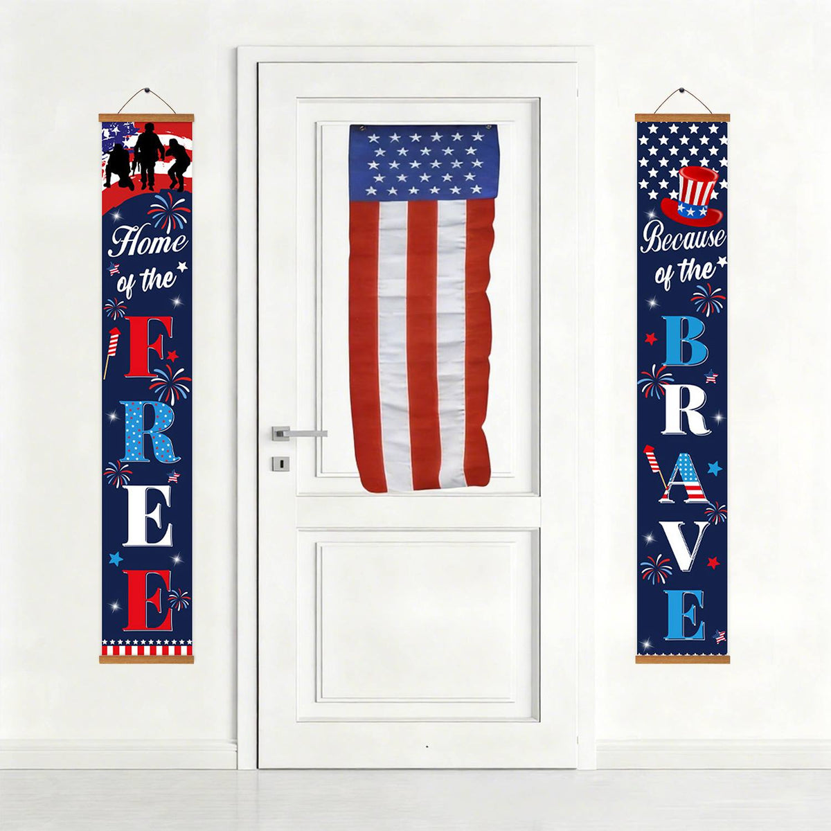 Stars and Stripes Freedom (Paint by Numbers Door Banners)