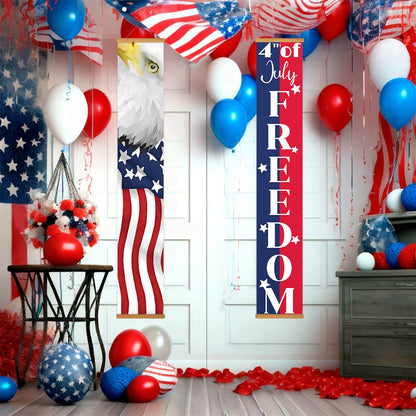Eagle and Fourth of July (Paint by Numbers Door Banners)