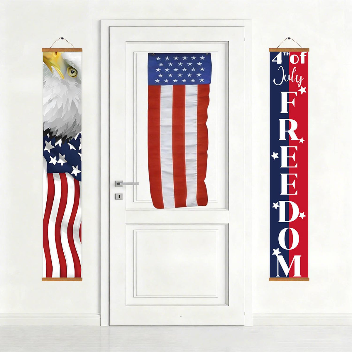 Eagle and Fourth of July (Paint by Numbers Door Banners)
