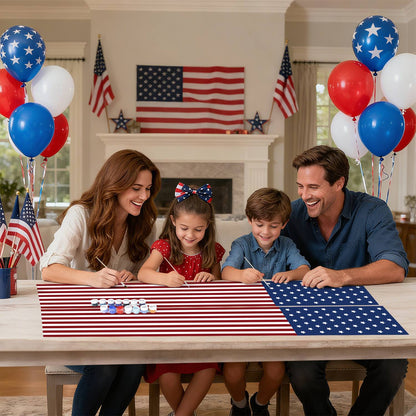 American Flag Pair (Paint by Numbers Door Banners)