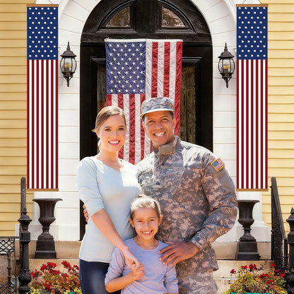 American Flag Pair (Paint by Numbers Door Banners)