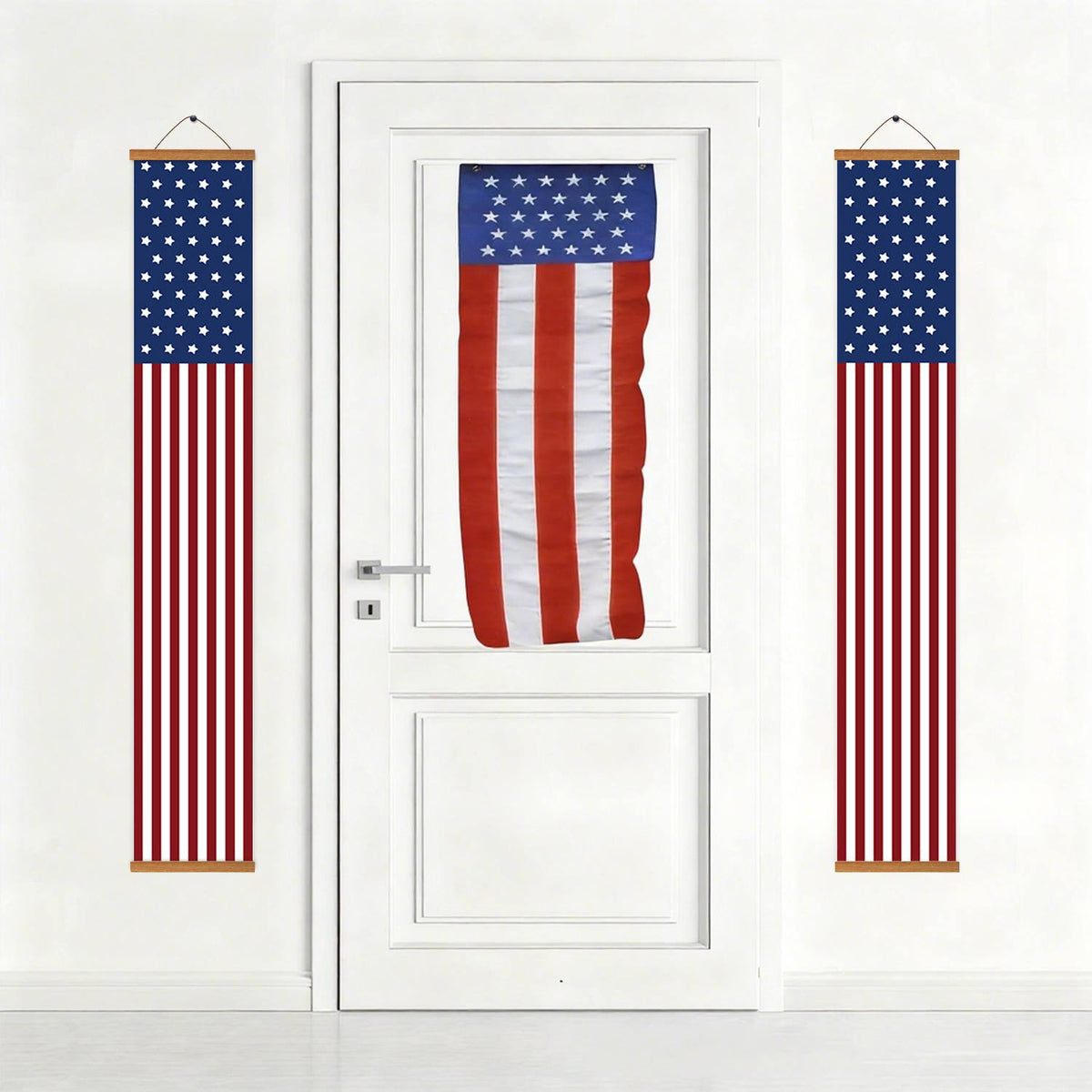 American Flag Pair (Paint by Numbers Door Banners)