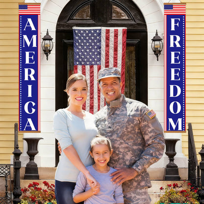 America and Freedom (Paint by Numbers Door Banners)