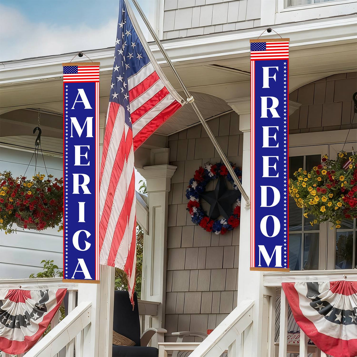 America and Freedom (Paint by Numbers Door Banners)