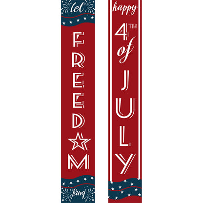 Red and Blue Fourth of July (Paint by Numbers Door Banners)