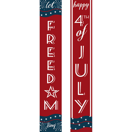 Red and Blue Fourth of July (Paint by Numbers Door Banners)