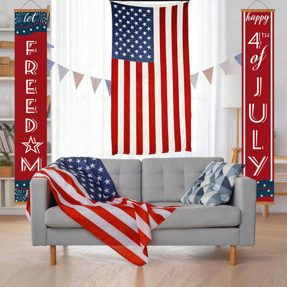 Red and Blue Fourth of July (Paint by Numbers Door Banners)