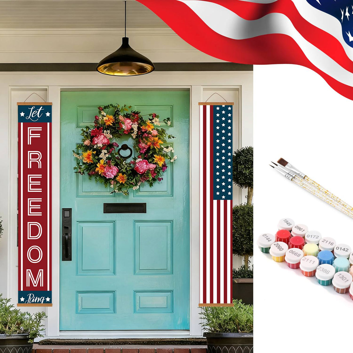 Let Freedom Ring (Paint by Numbers Door Banners)