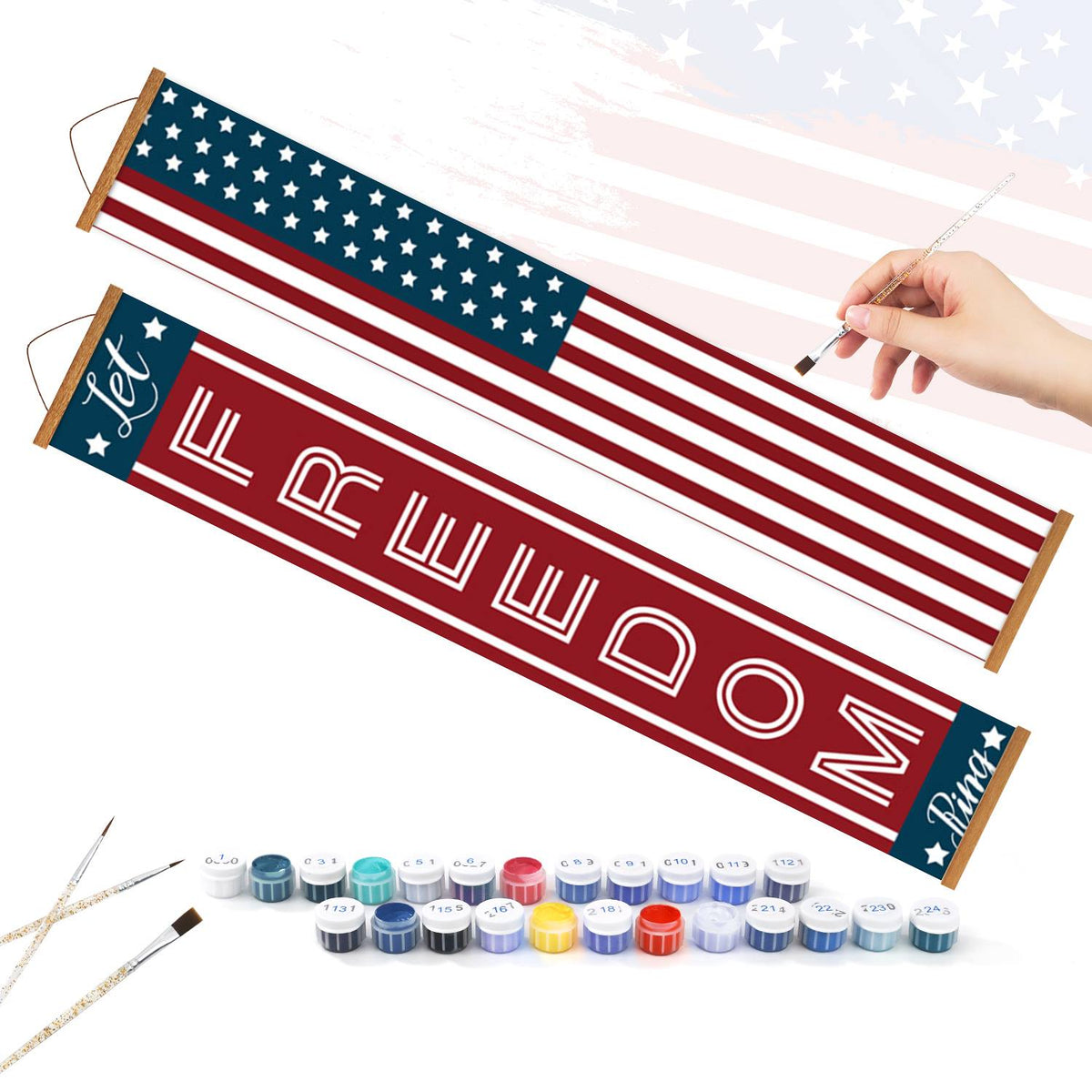Let Freedom Ring (Paint by Numbers Door Banners)