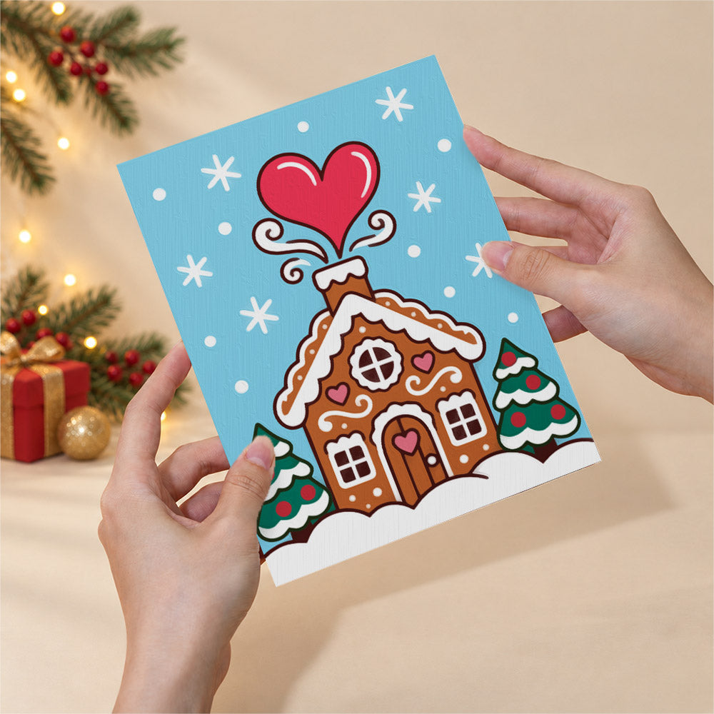 Folk Heart Gingerbread and Cocoa (Mini Paint by Numbers)