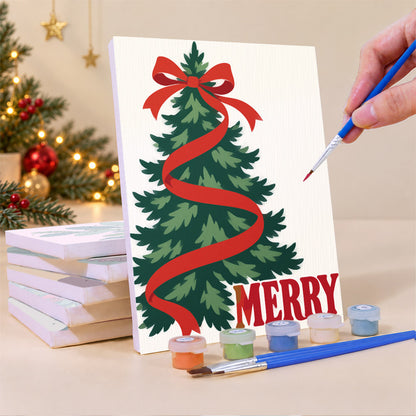 Green and Merry Mistletoe (Mini Paint by Numbers)