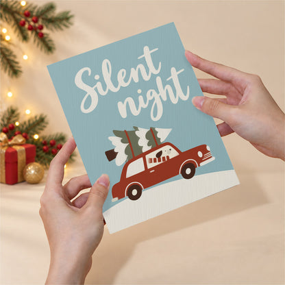 Silent Night Polar Bear and Cocoa (Mini Paint by Numbers)
