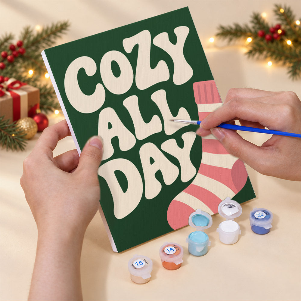 Stay Cozy Knits and Yarn (Mini Paint by Numbers)