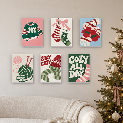 Stay Cozy Knits and Yarn (Mini Paint by Numbers)