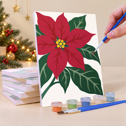 Merry in Bloom Winter Florals (Mini Paint by Numbers)