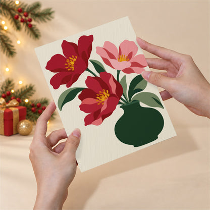 Merry in Bloom Winter Florals (Mini Paint by Numbers)