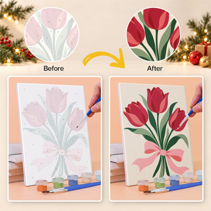 Merry in Bloom Winter Florals (Mini Paint by Numbers)