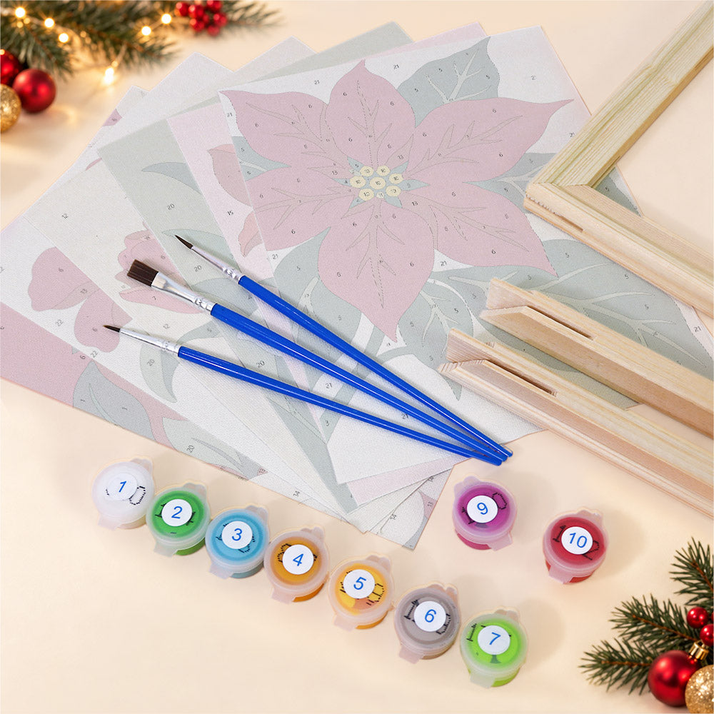 Merry in Bloom Winter Florals (Mini Paint by Numbers)
