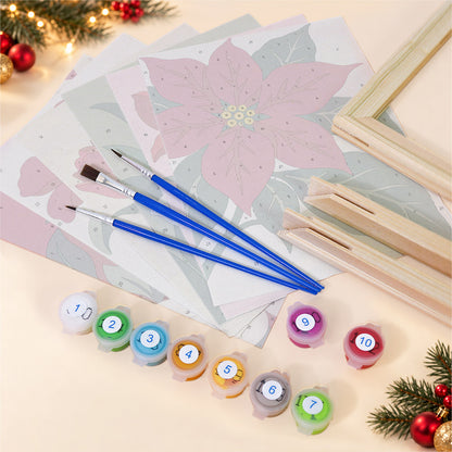 Merry in Bloom Winter Florals (Mini Paint by Numbers)
