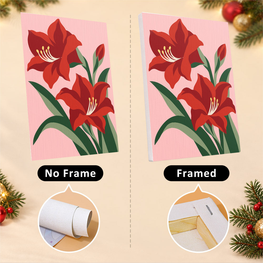 Merry in Bloom Winter Florals (Mini Paint by Numbers)