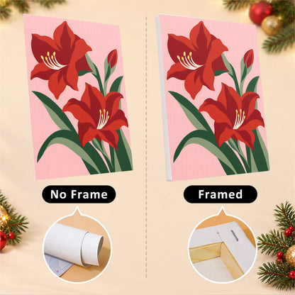 Merry in Bloom Winter Florals (Mini Paint by Numbers)