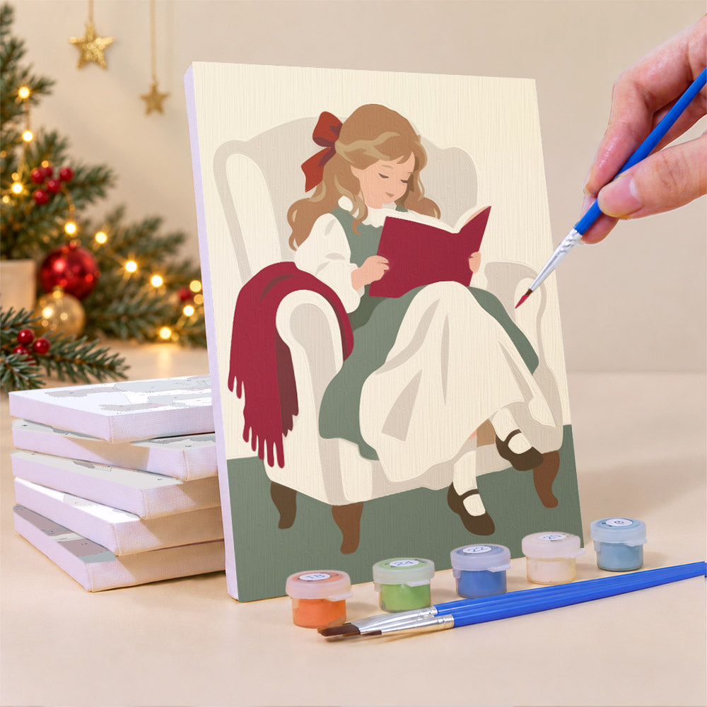Storybook Children at Christmas (Mini Paint by Numbers)