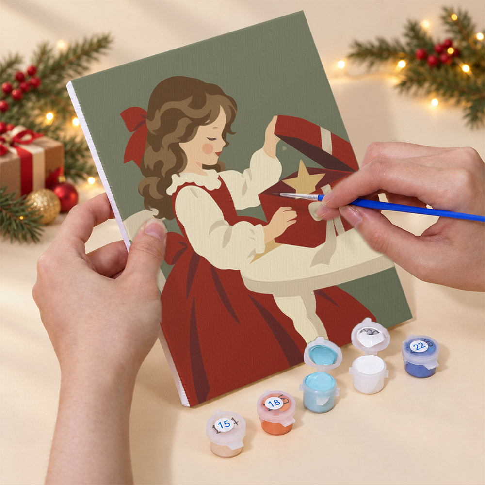 Storybook Children at Christmas (Mini Paint by Numbers)