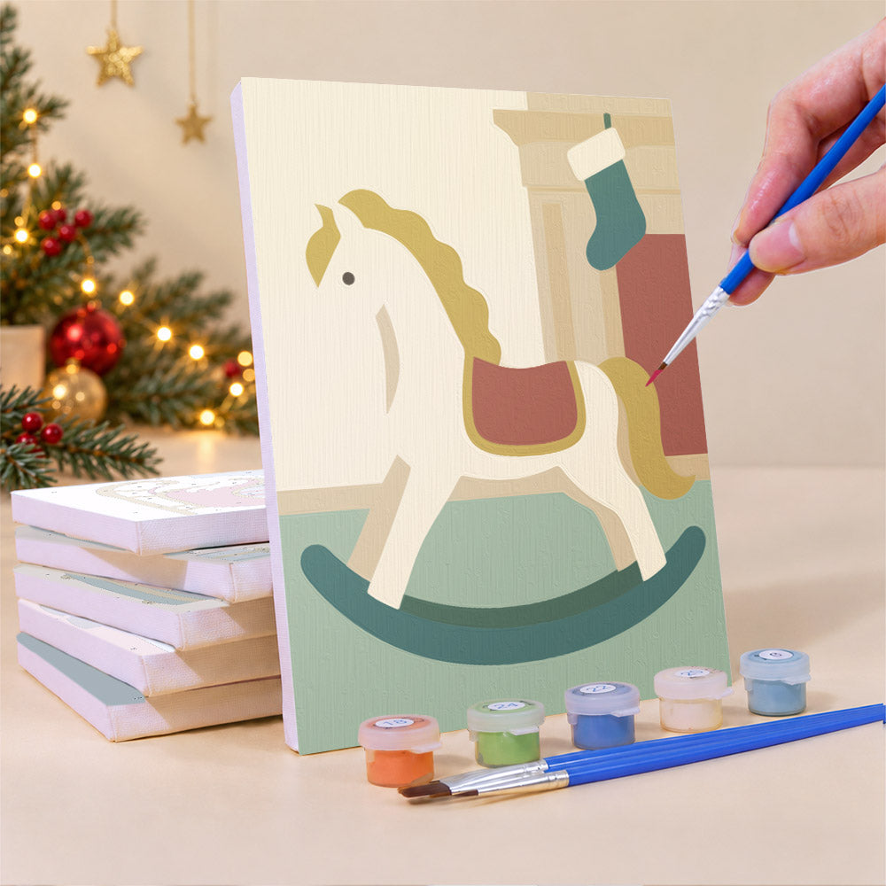 Nutcracker and Music Box Ballerina (Mini Paint by Numbers)