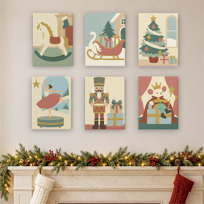 Nutcracker and Music Box Ballerina (Mini Paint by Numbers)