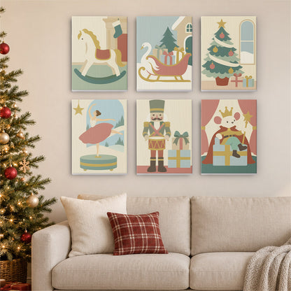 Nutcracker and Music Box Ballerina (Mini Paint by Numbers)