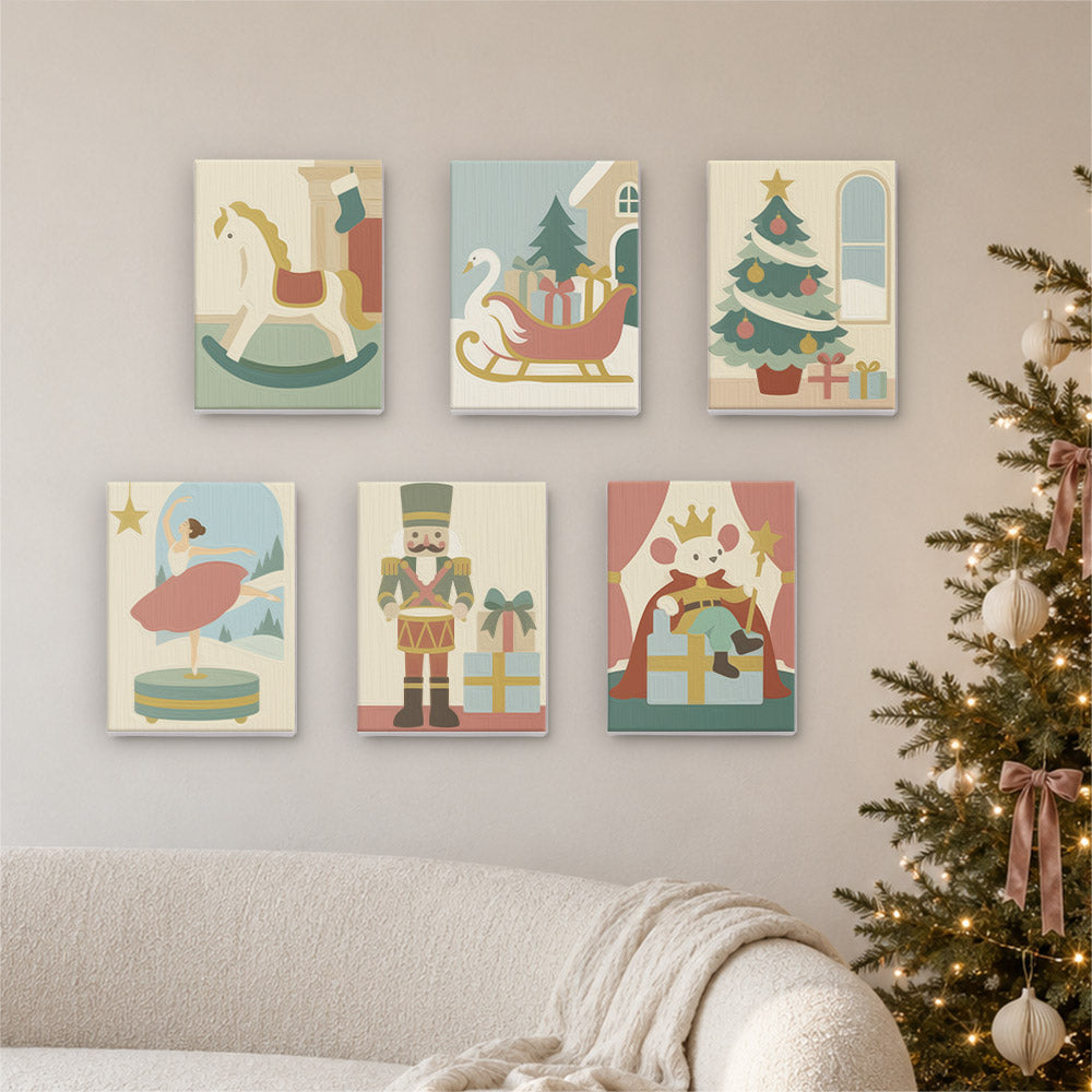Nutcracker and Music Box Ballerina (Mini Paint by Numbers)