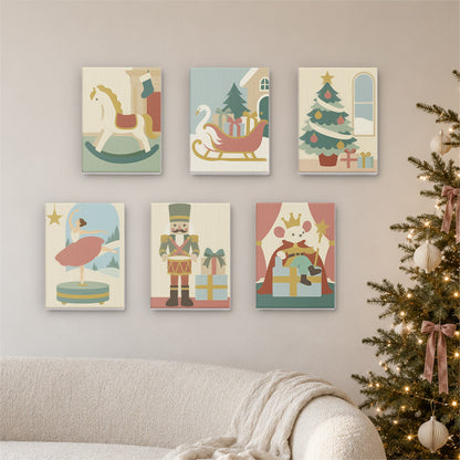Nutcracker and Music Box Ballerina (Mini Paint by Numbers)