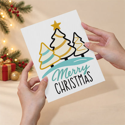 Teal and Gold Let It Snow (Mini Paint by Numbers)