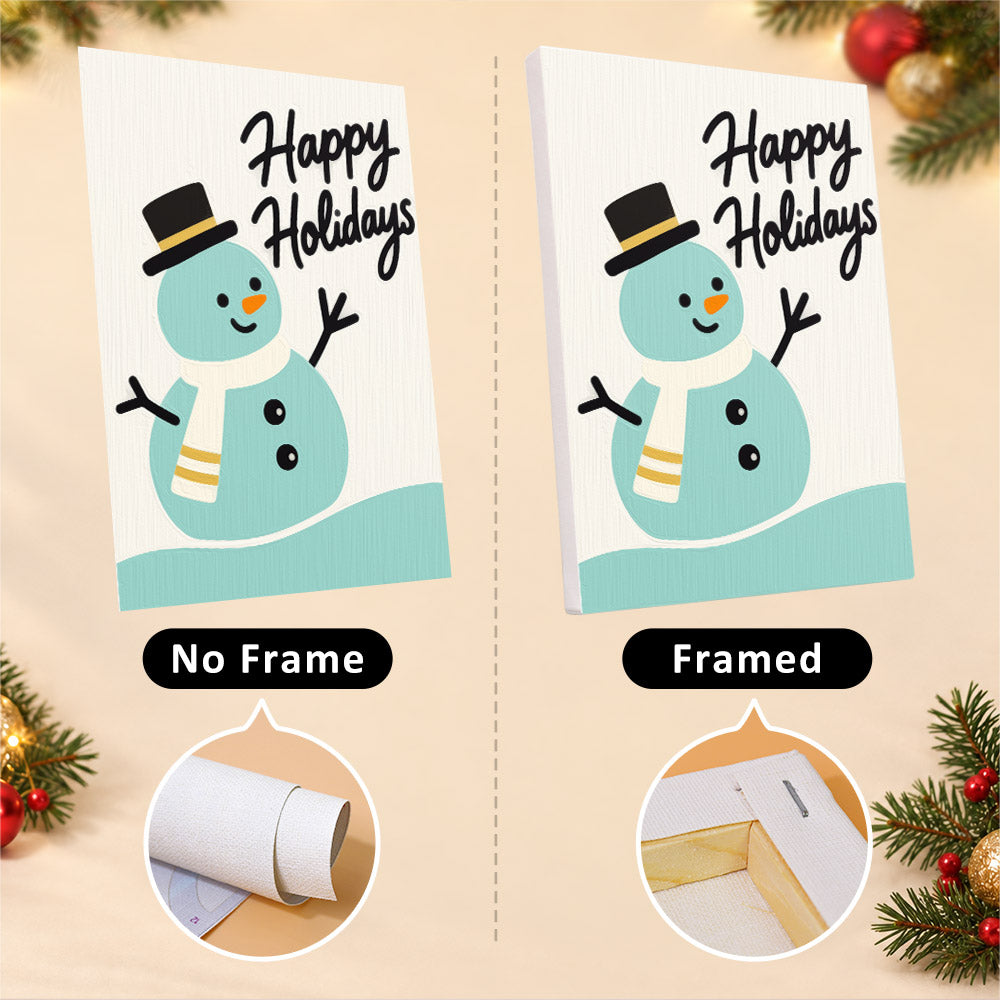 Teal and Gold Let It Snow (Mini Paint by Numbers)