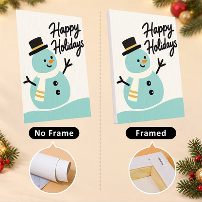 Teal and Gold Let It Snow (Mini Paint by Numbers)